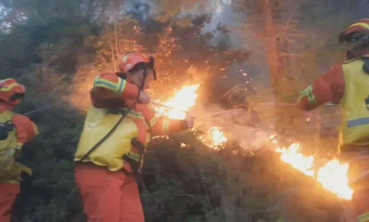 Flakët në Fier nuk po shuhen, 90 ushtarë në terren