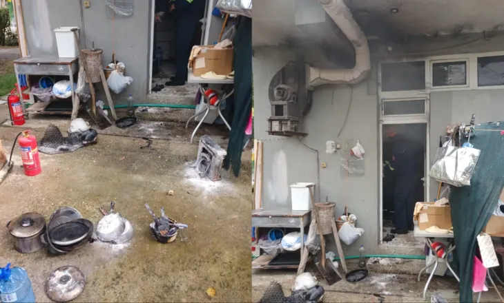 Flakët përfshijnë kuzhinën e një hoteli në Gjirokastër