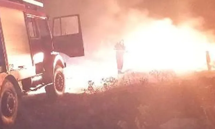 Flakët përfshijnë Lazaratin/ Zjarri rrezikon banesat, zjarrfikësit në terren (VIDEO)