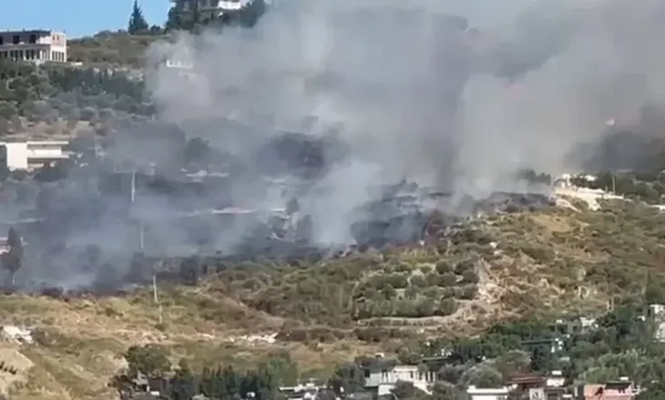 Flakët përparojnë në Vlorë, rrezikohen banesat në lagjen Partizani (VIDEO)