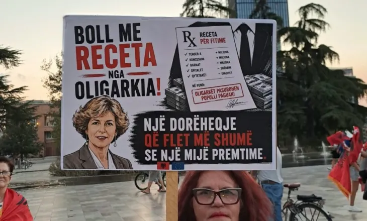 FOTO/ ‘Boll me receta nga oligarkia’, qytetarët me pankarta kundër qeverisë në protestë