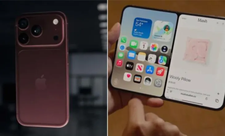 FOTO – Për herë të parë, kompania sjell celularin me palosje Duo, Apple prezanton iPhone 18 Pro…