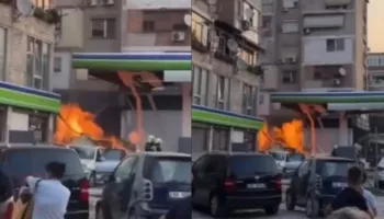 FOTO/ Shpërthen depozita e pikës së karburantit pranë “Brrylit” në Tiranë, disa punonjës të plagosur, shembet një godinë një katëshe! Ja për çfarë dyshohet