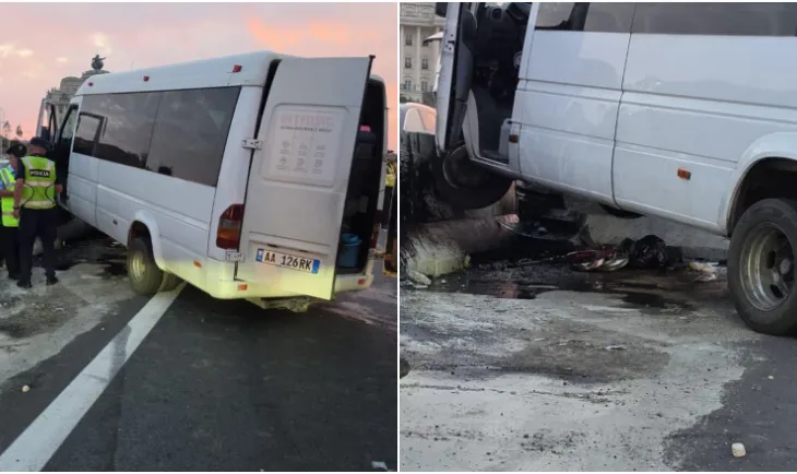 Furgoni përplaset me barrierat anësore, 4 të plagosur në Kashar