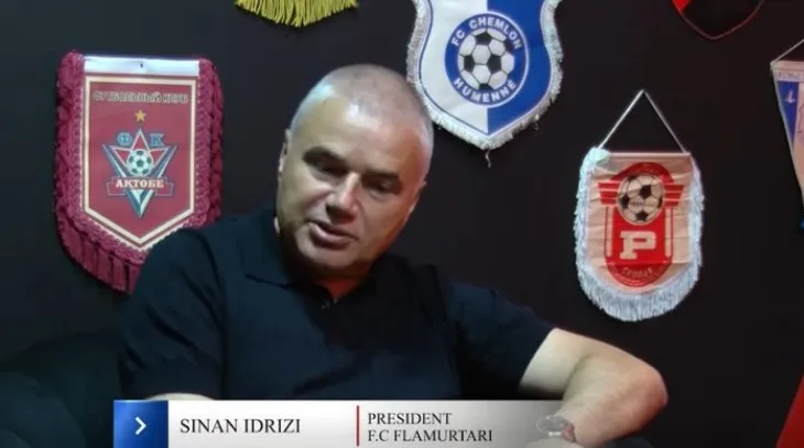“Futbolli në Shqipëri si një luftë bandash”, shpërthen presidenti i Flamurtarit, Sinan Idrizi: Përgjegjësi e Armando Dukës!