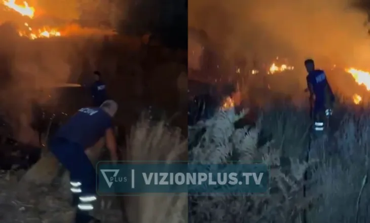 Gjirokastër, zjarri i qëllimshëm përfshin një sipërfaqe bujqësore