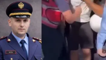 Goditi me grusht në bark qytetarin, Skënder Hita pezullon nga detyra efektivin e “Shqiponjave”