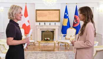 Haxhiu pranon letrat kredenciale të ambasadores së re të Zvicrës në Kosovë