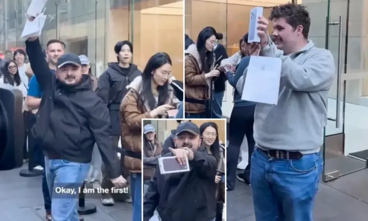 Kaos jashtë dyqanit Apple për shkak të blerjes së iPhone 18 në Australi