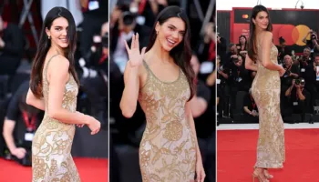 Kendall Jenner rrëmben vëmendjen në Festivalin e Filmit në Venecia me një fustan ‘vintage’ nga koleksioni i Giorgio Armani