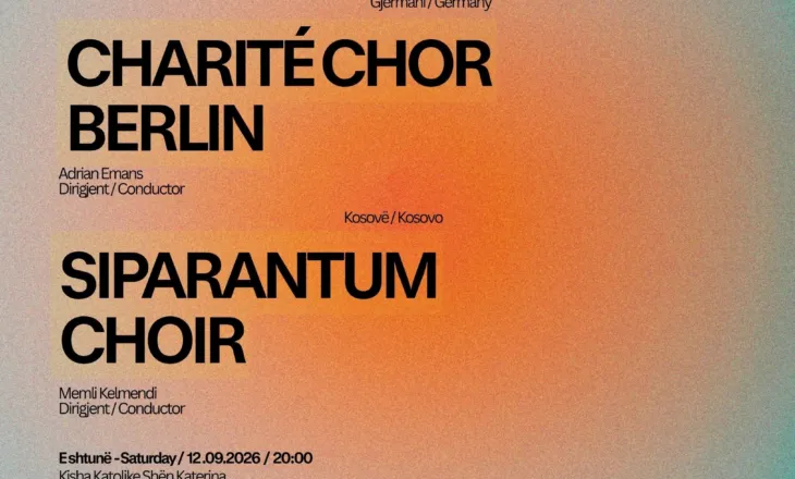 Kori Siparantum dhe Charité Chor Berlin bashkohen në një koncert të veçantë në Pejë