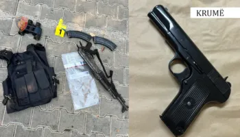 Kukës/ Plagosja me armë në Krumë, vetëdorëzohet 30-vjeçari, i sekuestrohen pistoleta dhe kallashnikovi