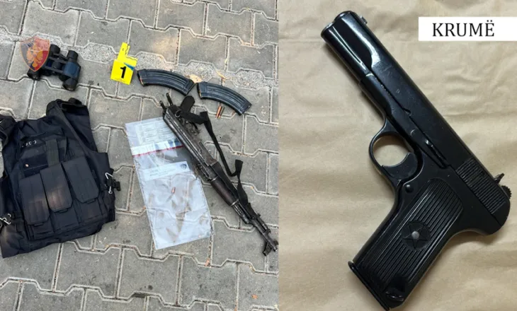 Kukës/ Plagosja me armë në Krumë, vetëdorëzohet 30-vjeçari, i sekuestrohen pistoleta dhe kallashnikovi
