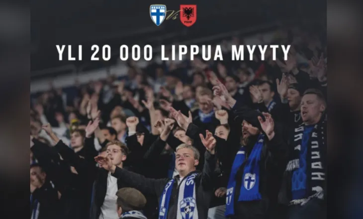 Liga e Kombeve/ Finlandë-Shqipëri përballje direkte për kreun e grupit, shiten mbi 20 mijë bileta!