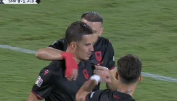 Liga e Kombeve: Shqipëria bën detyrën në pjesën e parë ndaj San Marino, Mehmeti e bën “sefte” (video)