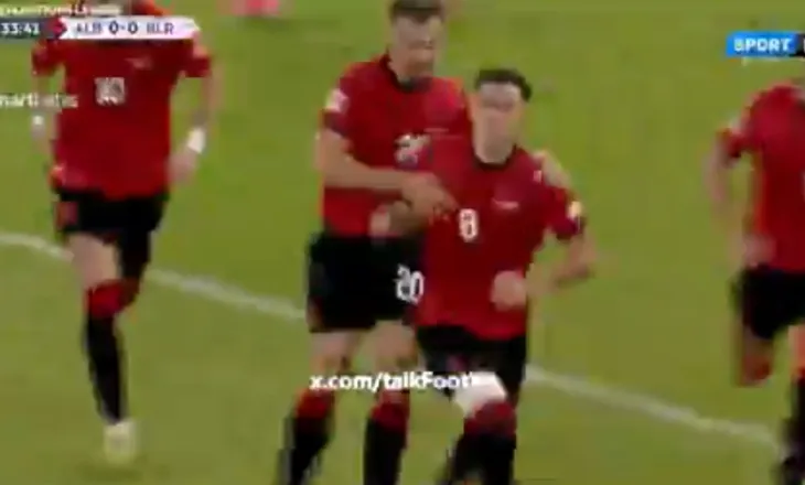 LIVE Shqipëri-Bjellorusi/ Kristjan Asllani i pagabueshëm përballë portierit, kuqezinjtë shënojnë golin e parë (VIDEO)