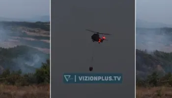 Mati nën “pushtetin” e flakëve, vatër zjarri edhe në fshatin Mallunxë, ndërhyn helikopteri