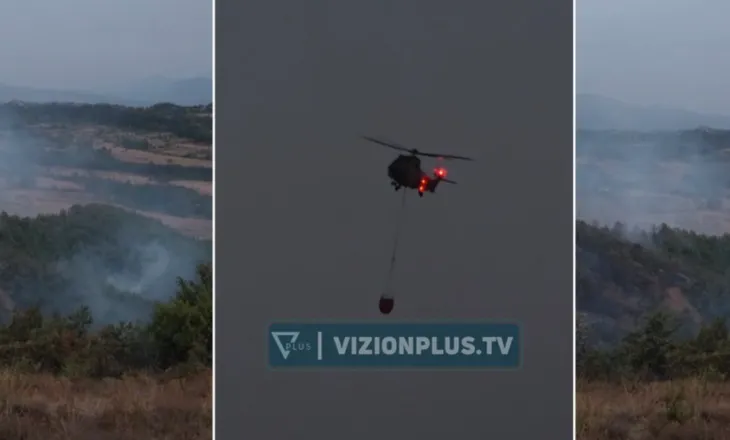 Mati nën “pushtetin” e flakëve, vatër zjarri edhe në fshatin Mallunxë, ndërhyn helikopteri