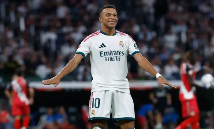 Mbappe me dopietë, Real Madrid shkatërron Rayo Vallecanon 
