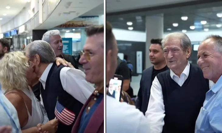 “Mbërrita në SHBA”, Berisha publikon pamje nga aeroporti, pritet nga përfaqësues të komunitetit shqiptar