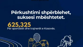 Mbi 625 mijë euro për sportistët dhe trajnerët e kategorizuar