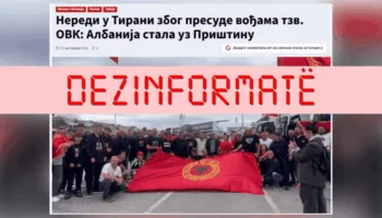 Mediat ruse e serbe e paraqesin protestën në Tiranë si “trazira” për shkak të dënimit të ish-krerëve të UÇK-së
