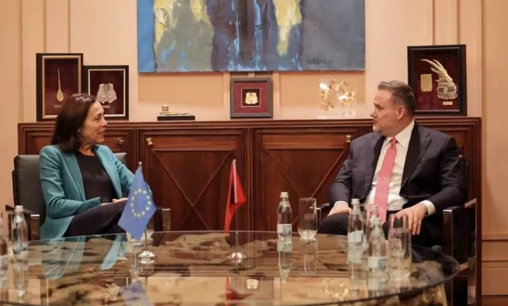 Ministri Demo pret ambasadoren e BE-së: Bashkëpunim më i fortë për sigurinë dhe integrimin europian