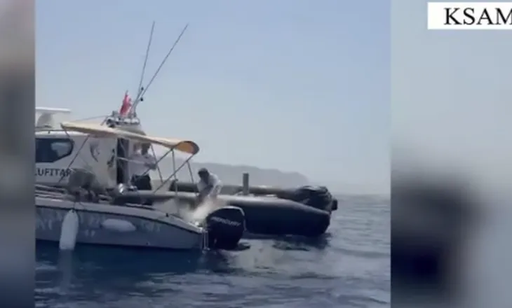 Mjeti lundrues merr flakë mes detit, shpëtohen 4 turistët gjermanë në Ksamil
