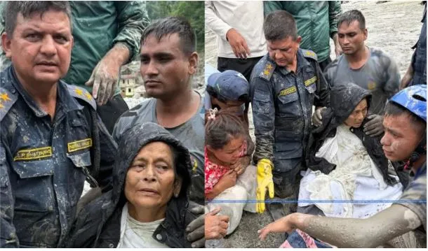 Mrekulli në Nepal, 64-vjeçarja gjendet e gjallë pas më shumë se 10 ditësh nën baltë