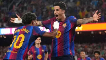 Nata e Cancelo & Raphinha, Barcelona nuk përmbahet në pjesën e parë ndaj Santander (video)