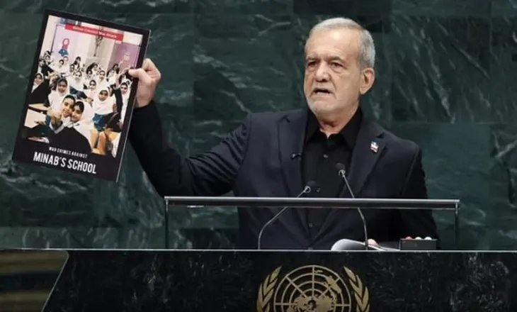 “Ne jemi viktima!” Pezeshkian tregon në OKB fotot e fëmijëve iranianë të vrarë. SHBA largohet nga salla