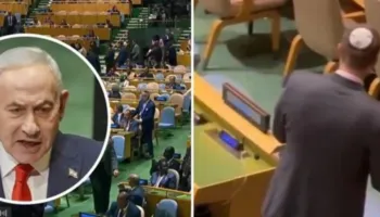 Netanyahu u bojkotua masivisht, zyrtari izraelit kontrolloi sallën dhe shënoi se kush iku gjatë fjalimit!