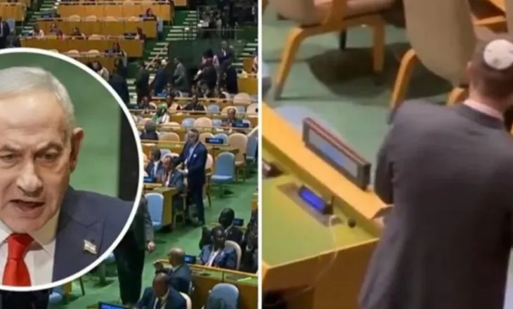 Netanyahu u bojkotua masivisht, zyrtari izraelit kontrolloi sallën dhe shënoi se kush iku gjatë fjalimit!