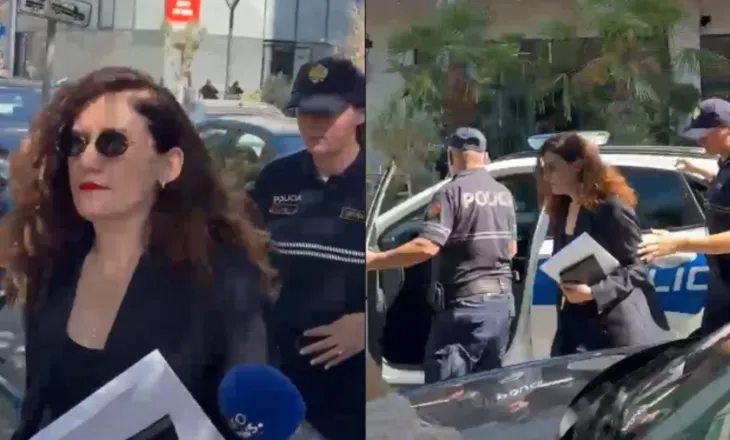 Nxori sekretet shtetërore, Vlora Hyseni mbërrin në GJKKO e shoqëruar me policë