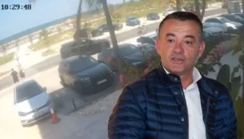 Përplasja mes biznesmenëve, momenti kur 8 makina mbërrijnë para hotelit Regina
