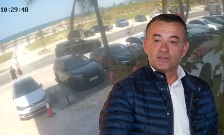 Përplasja mes biznesmenëve, momenti kur 8 makina mbërrijnë para hotelit Regina