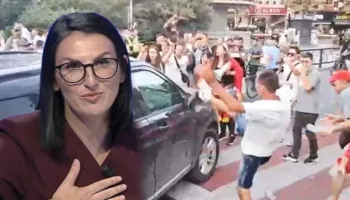 Përshkallëzohet protesta jashtë Parlamentit, thyhet xhami i makinës së deputetes Ilva Gjuzi