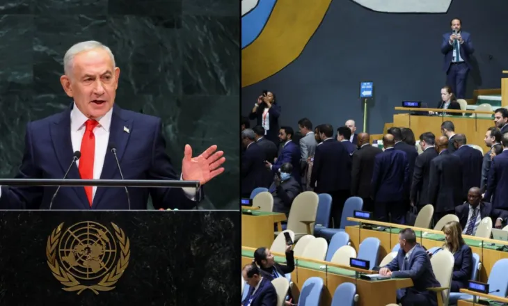 Po mbante fjalimin Netanyahu, dhjetëra diplomatë u larguan nga Asambleja e Përgjithshme e OKB-së (VIDEO) –