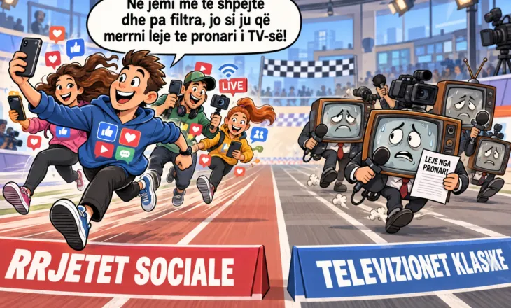 Po mbaron monopoli i televizioneve klasike përballë rrjeteve sociale