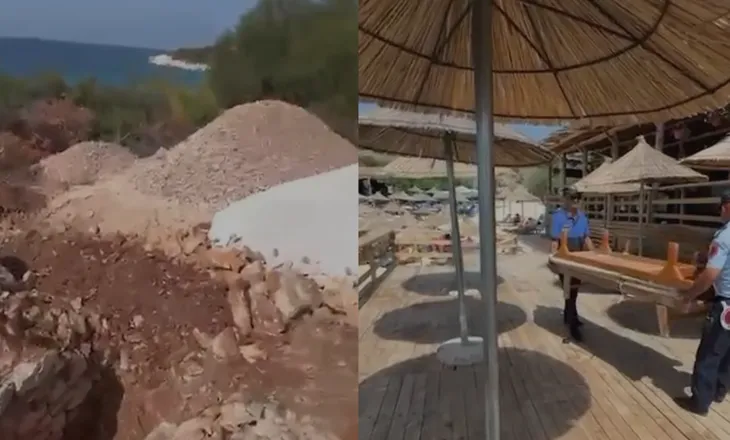 Po ndërtonte pa leje në zonën e plazhit, arrestohet 47-vjeçari në Sarandë, e pëson edhe polici i zonës (EMRI)