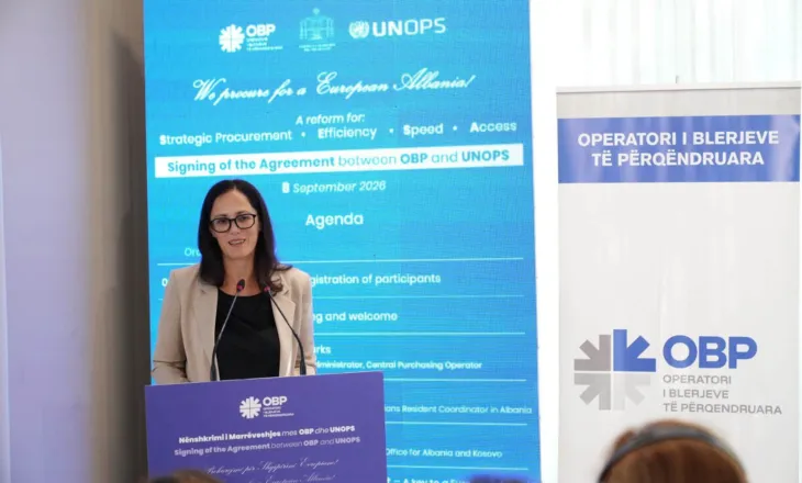 “Prokurojmë së bashku për Shqipërinë Evropiane”, Ibrahimaj: Firmosëm marrëveshjen mes Operatorit të Blerjeve të Përqendruara (OBP) dhe UNOPS