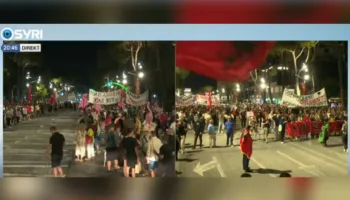 Protesta e 113 kundër Edi Ramës/ Mbyllen fjalimet para Kryeministrisë, qytetarët nisin marshimin në Tiranë