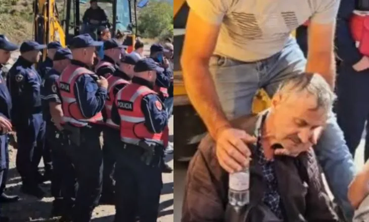 Protestë për ujin e pijshëm në Maliq, banorët përplasen me policinë, humb ndjenjat një protestues (VIDEO)