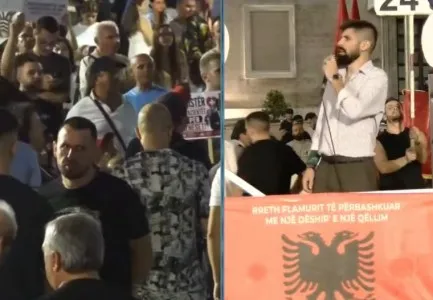 Protestuesi ironizon Ramën: Pasqyra e kryeministrit është Belinda Balluku!