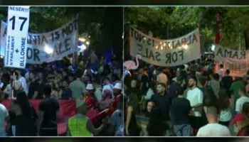 Protestuesit mblidhen para Bllokut të Sigurisë: Çuna nuk jeni vetëm