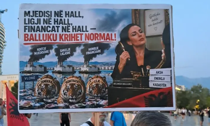 Protestuesit me pankarta pikante ndaj qeverisë: Financat në hall, Balluku krihet normal