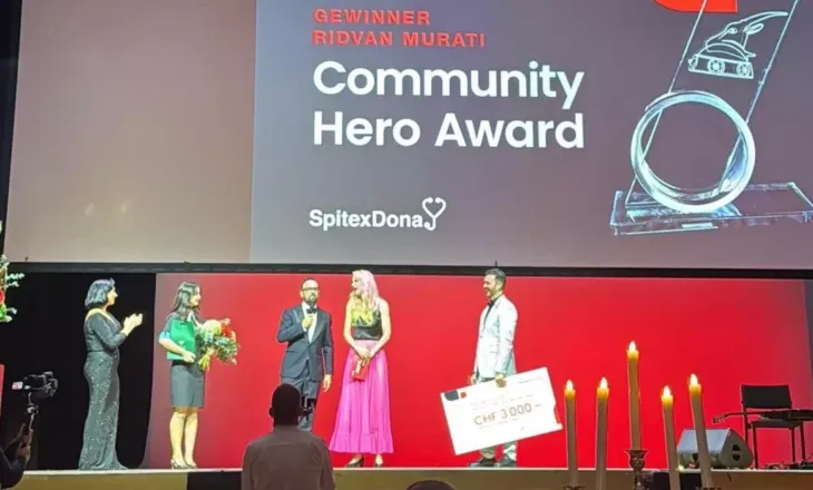 Ridvan Murati fiton “Community Hero Award 2026” nga Swissalbs