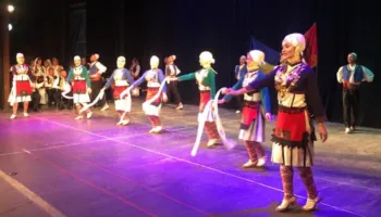 Ritmet dhe ngjyrat e folklorit shqiptar në Itali, Ansambli Kombëtar koncerte në katër qytete