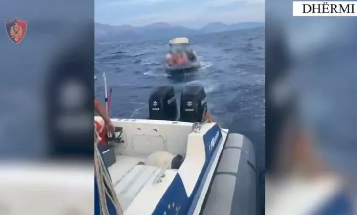 Rrezikuan të mbyteshin në det, Policia Kufitare shpëton 5 persona në Dhërmi, gomonia pësoi avari