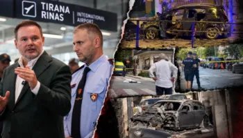 Saranda nën terror/ Drejtori i policisë në Rinas, si figurant në videon e ministrit të ri